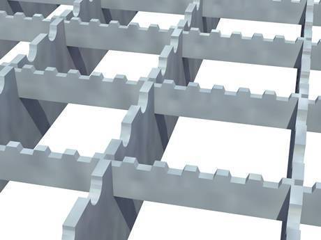 A pressed steel grating with serrated surface to improve the non-slip performance.