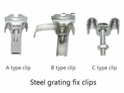 There are three types fix clips that are used for different parts.
