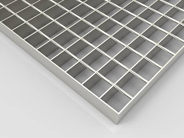 A piece of plain welded bar grating is displayed.
