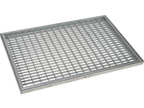 A piece of steel grating consisting of a frame and a steel grating carrier.
